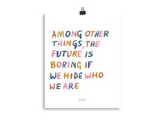 The Future is Boring - art print