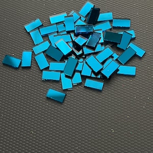 Mosaic Turquoise Mirror, Tiles Approx 1 x 0.5 cm, 300 pcs