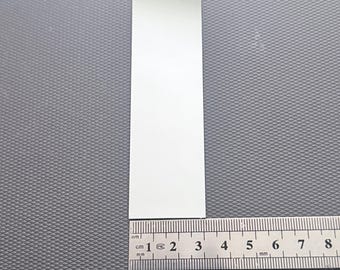 10 piezas de mosaico de vidrio con espejo plateado para manualidades, 10 x 3 cm.