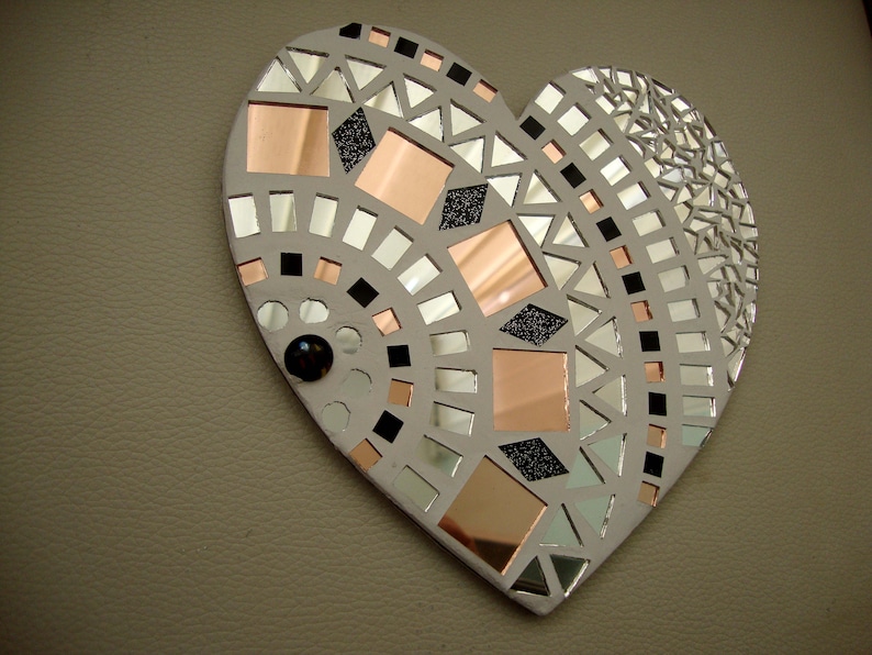 Mosaic Full Kit Heart Shaped 15 Cm, Arts & Craft With Instructions. - Etsy