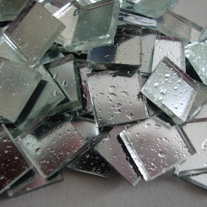 300 stuks, mozaïek WATER EFFECT 1 x 1 cm, 2 mm dik, Art & Craft.