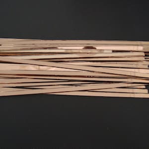 30 Pieces, Rose gold Glass Mirror Tiles, Size Approx: 20 x 0.5 cm, Thickness 2 mm, Art&Craft