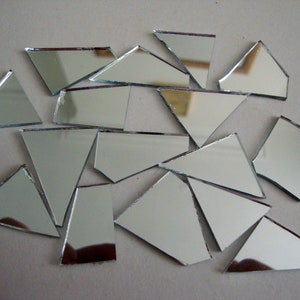 100 Stück Glass piegel Aufkleber selbst klebende Spiegelglas