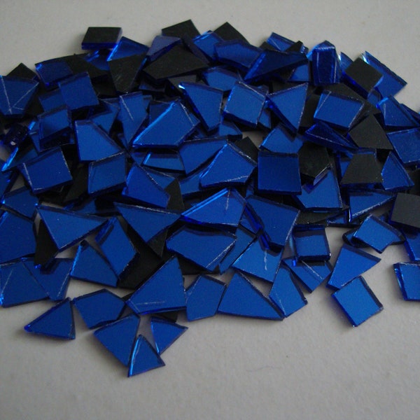 Mosaico Royal Blue specchio Vetro minuscolo Taglio da 500 pezzi di spessore 1,6 mm.