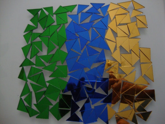 1.6 mm Off cuts Royal Blue Glass Mirror Art/&Craft, 500 pieces