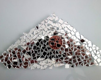 500 pcs Mosaic Silver Mirror Tiny pieces, Best for crackle effect