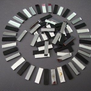 300 # Mosaic Mix 3 colour Mirror Tiles approx 2 x 0.5 cm.