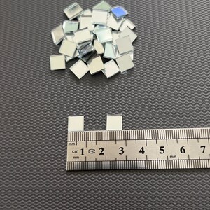 400 pieces, Mosaic Silver Mirror glass Tiles (Approx 8 x 8 mm) 2 mm thick.