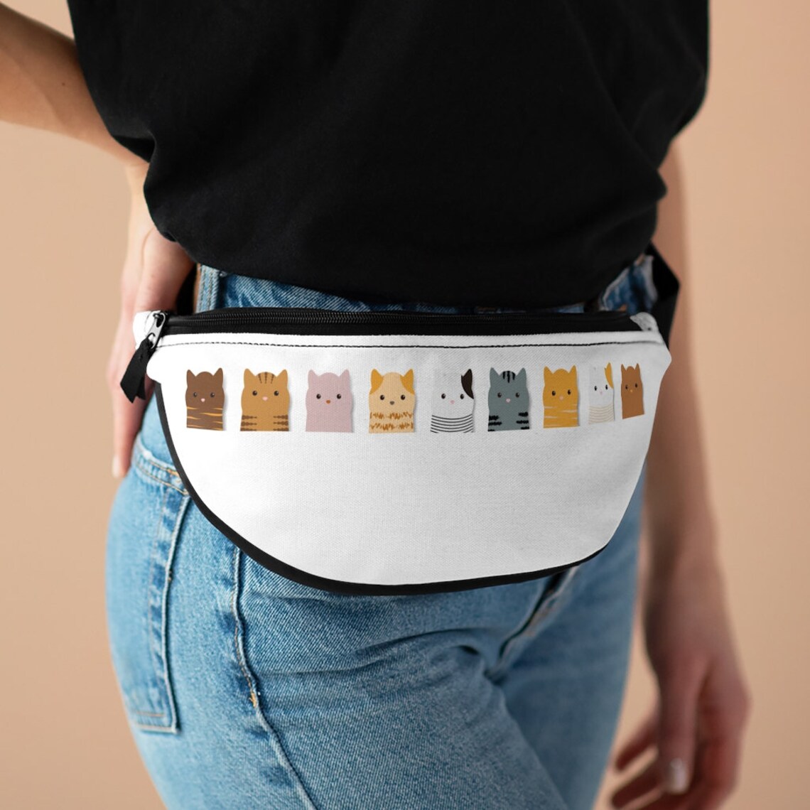 Cute Kitty Fanny Pack Etsy