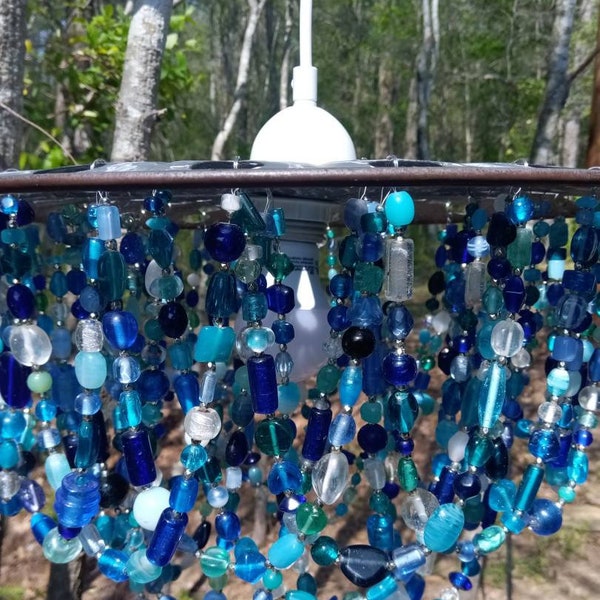 Inspiring Sea Glass Chandelier Visual Reference