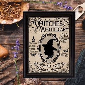 Witch Art Printable Witches Apothecary Art Print Pagan Art - Etsy