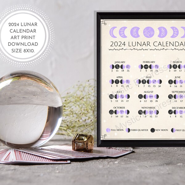 Zodiac Calendar Etsy