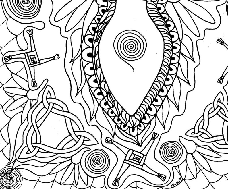 Godddess Brigid Coloring Book Page Goddess Art Imbolc Sabbat | Etsy