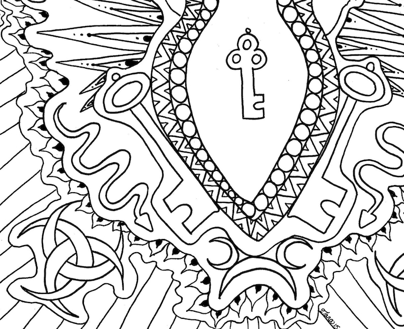 Goddess Hekate Goddess Hecate Goddess Art Coloring Page | Etsy