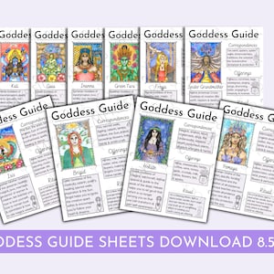 Göttin Anleitung Sheets Druckbare Buch der Schatten Kunst Druckbare Göttin Kunst Druckbare Hexenkunst Download Grimoire Papier Spirituelle Kunst