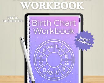 Astrology Cheat Sheets Birth Chart Digital Workbook Hyperlinked Astrology Guide Sheets
