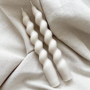 Hand Poured Spiral Taper Candles