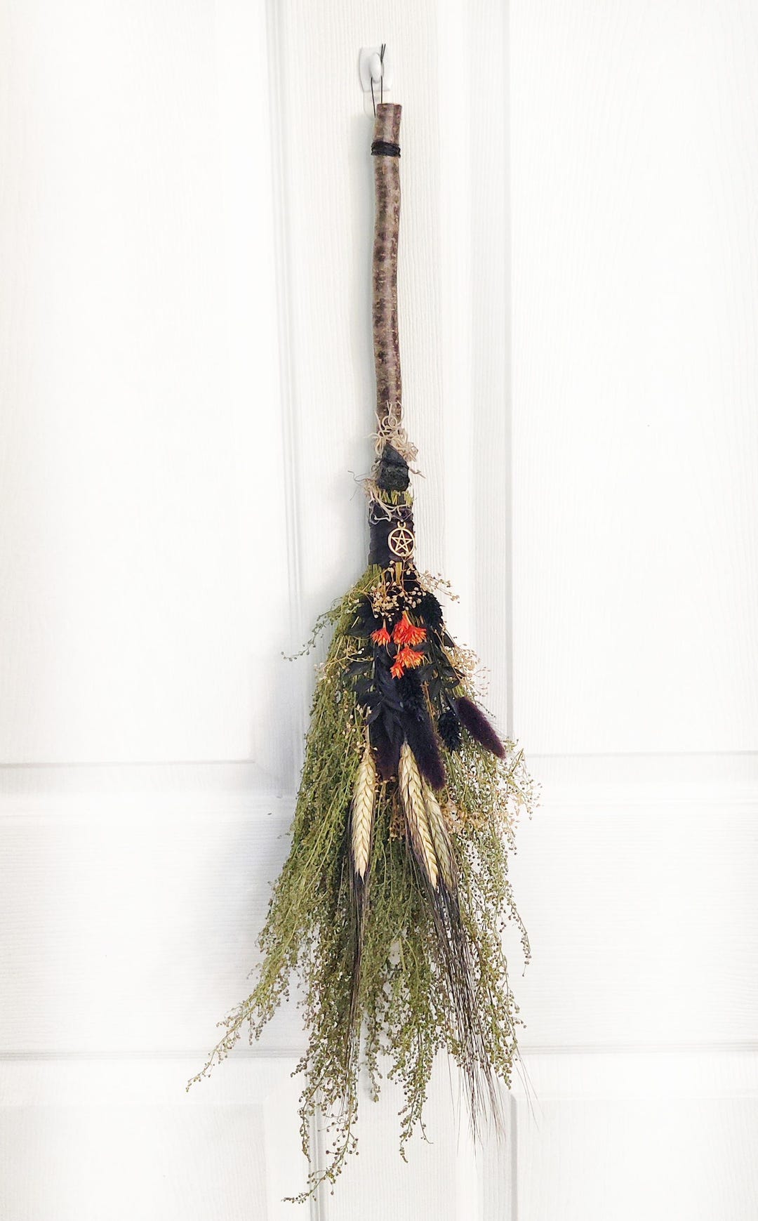 October is for Witches Floral Witch's Besom Altar Adornment Sacred ...