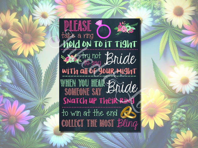 Bridal Shower Ring Game Printable Instant Digital Download - Etsy