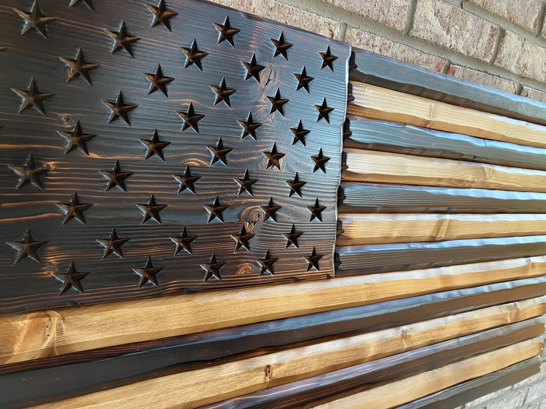 Distressed American Flag, Rustic American Flag, Betsy Ross, Wooden Flag ...
