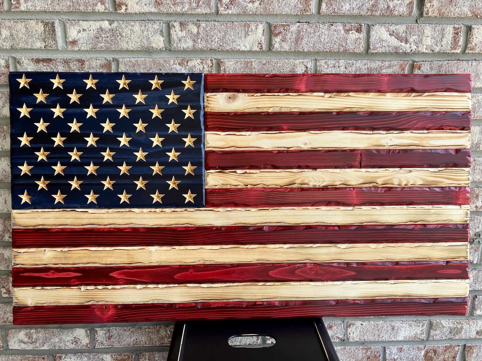 Distressed American Flag, Rustic American Flag, Betsy Ross, Wooden Flag ...
