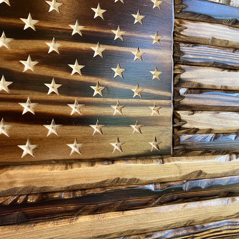 Rustic American Flag - Etsy