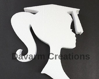 MEDIUM Graduate figure/GRAD/ Graduate/Graduation decor/Styrofoam figure/Polystyrene foam figure/Graduation party supplies/Graduate