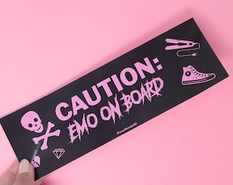 Bumper sticker - Emo on board