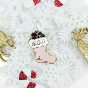 Christmas enamel pin, Gold hard enamel Christmas lapel pin,Lapel pin,Enamel Pin,Christmas pin, Christmas stocking stuffer, pin badge