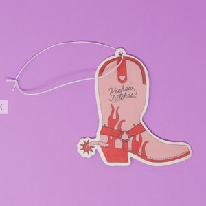 Deodorante per ambienti Yeehaw Bitches - Deodorante per ambienti divertente - Regalo per neopatentati - Diffusore per auto - Cowgirl