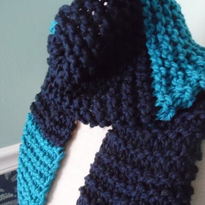 Feeling Blue (Blocks) - Scarf