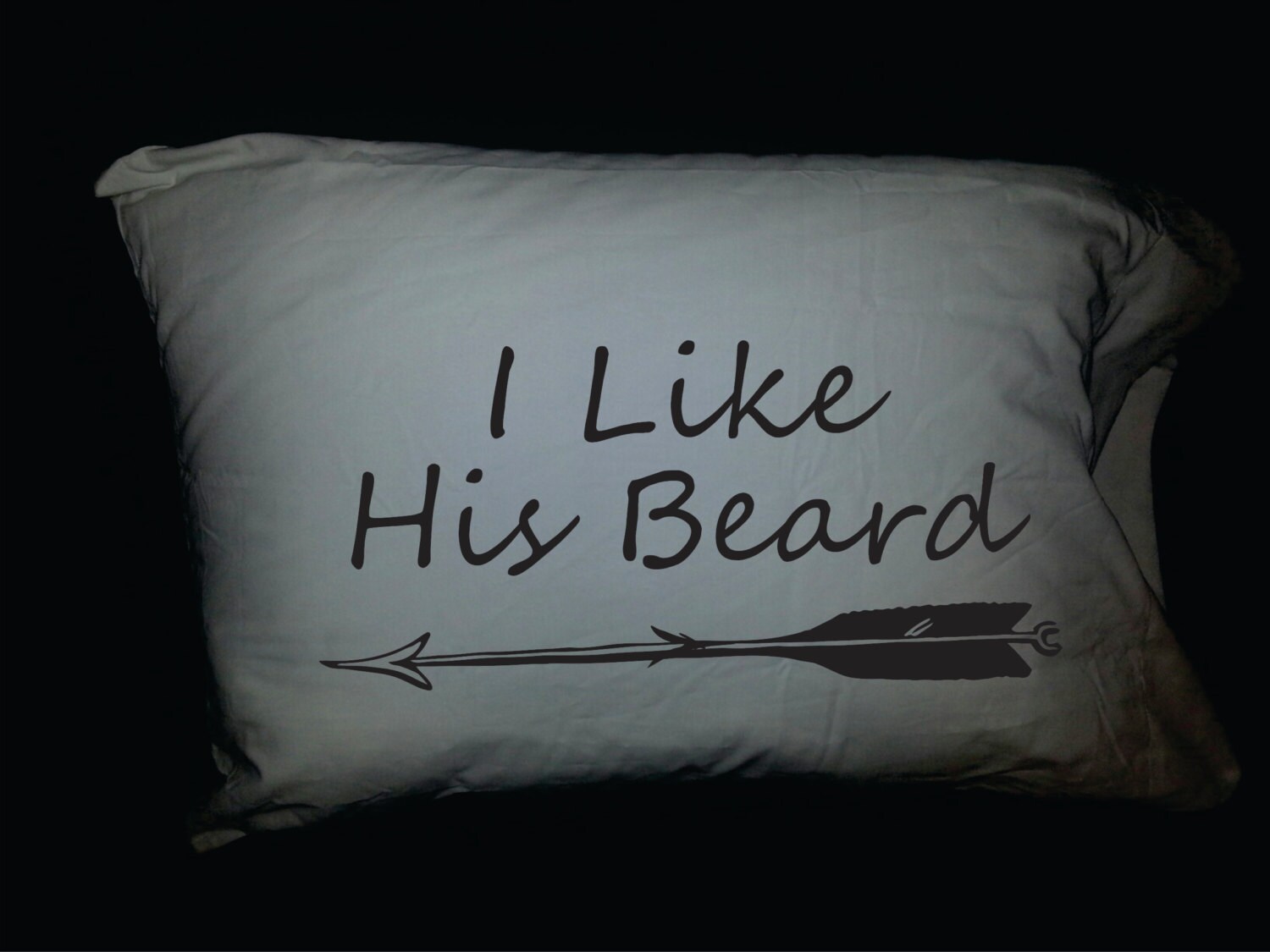 I Like Her Butt I Like His Beard Pillowcases Wedding Gift. Etsy