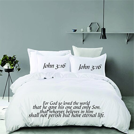 Bible Verse Bible Quote Home and Living Custom Duvet Etsy