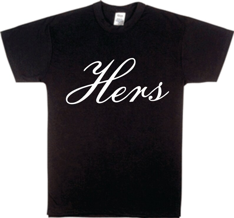 His Hers Couples T-shirts Wedding/Anniversary gift 6 | Etsy