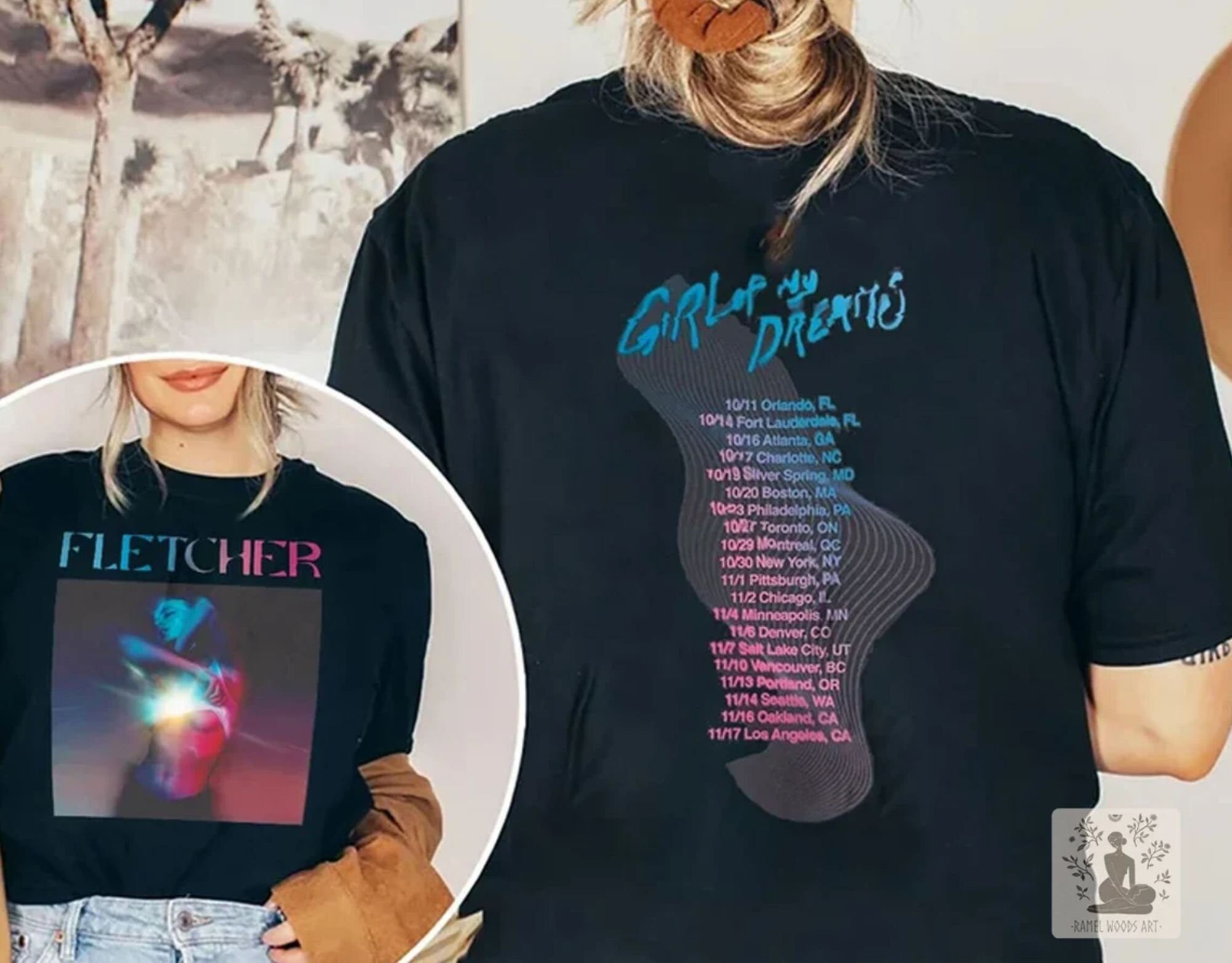 Discover Fletcher Girl of My Dreams Tour Shirt, Girl of My Dreams Tour Shirt