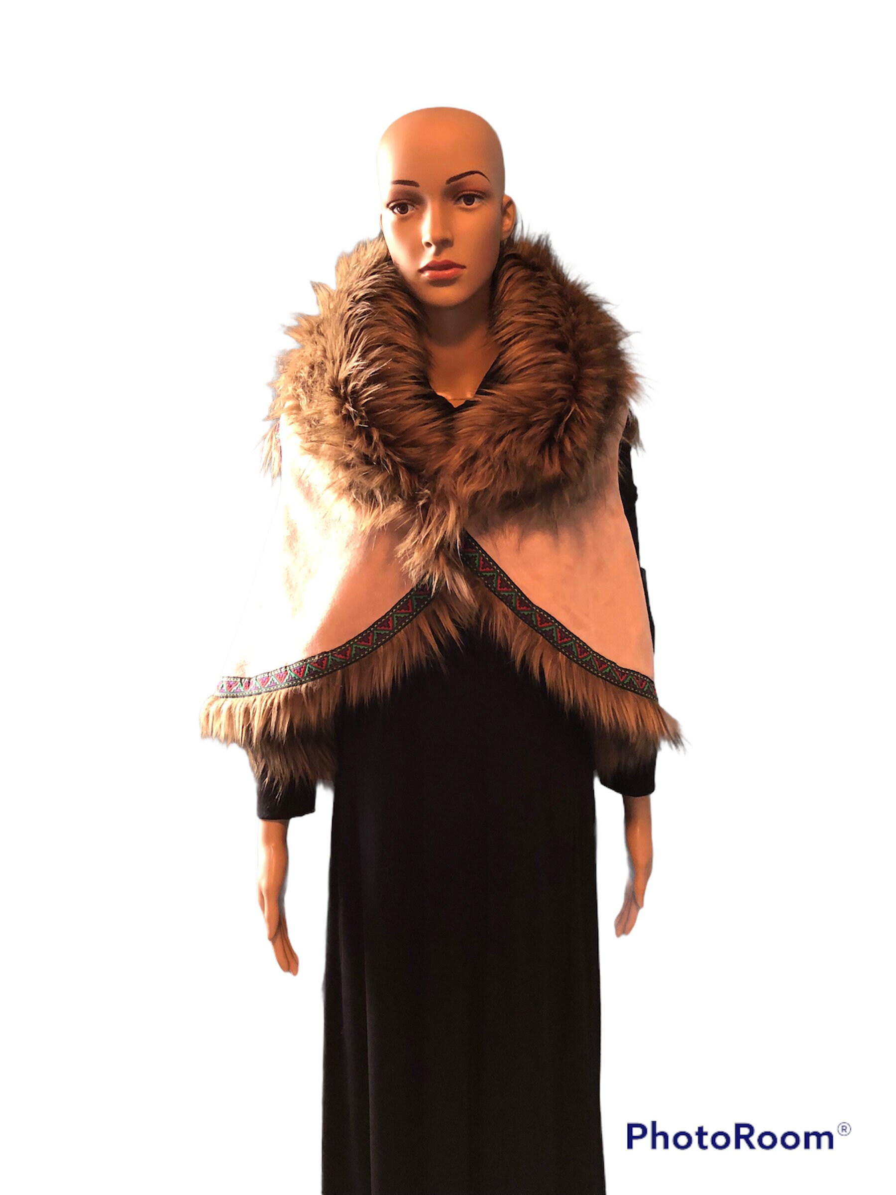 Coyotes Suede Faux Fur Vest - Etsy