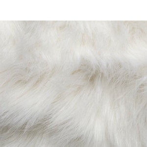Arctic  white fox  faux fur fabric