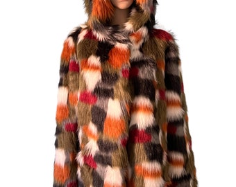 ジャケット・アウター muguet volume fake fur coat Faux Fur Plush Cropped Jacket – Naked Wardrobe