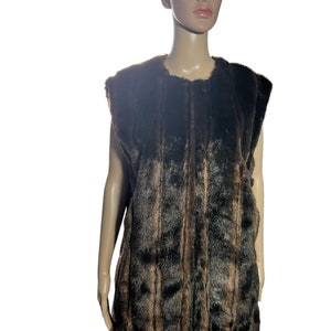 Faux fur mink vest