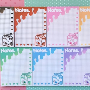Milkbox snack Kawaii cow cute notepad/memopad