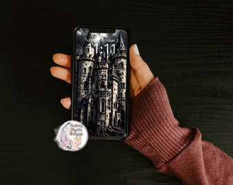 Gothic Castle Wallpaper, Gothic Phone Wallpaper, Phone Wallpaper, Android Wallpaper, Phone Background, Gothic Castle, Fantasy Background