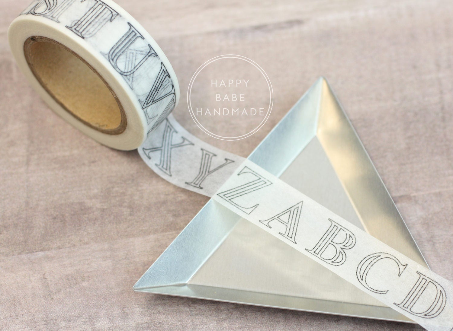 Letter Washi Tape 9/16 10 Yds Alphabet Washi Tape Etsy