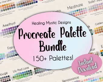 Procreate Palette Bundle, 150+ Procreate Palettes, Procreate Swatch, Procreate Tools, Procreate Color, Procreate Swatch File, Palette Bundle