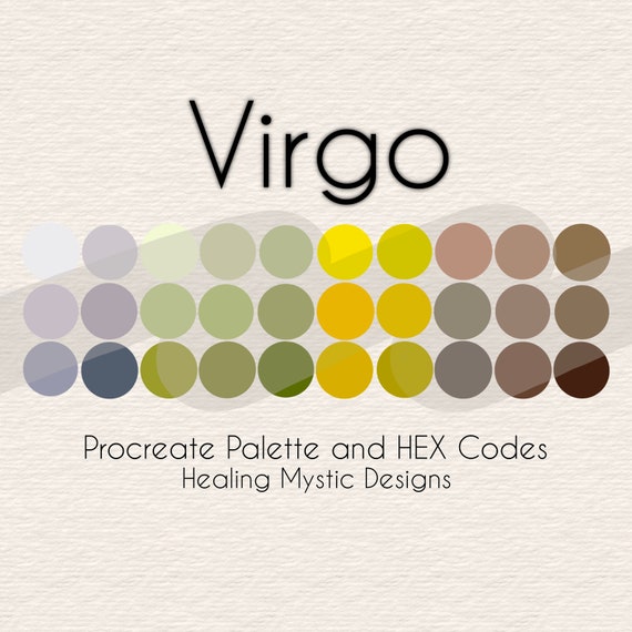 Virgo Procreate Palette Procreate Color Palette Procreate - Etsy