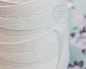 12 ply Baker's Twine, 50 Yards, Unpolished Cotton Twine, Macrame Cord, Cotton Cord, Cotton Twine, Neutral Twine, Cotton String, Ivory Twine