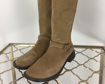 Vintage Boots Campus Suede Boots Boho Fall Casual Walking Boots Hippie Festival Boots 7 - 7.5 US