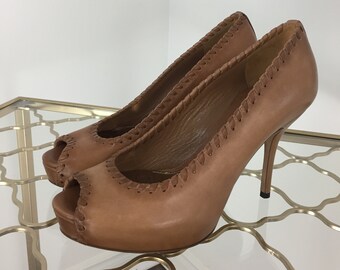 Vintage Gucci Shoes High Heel Platform Pumps Gucci Designer Peep