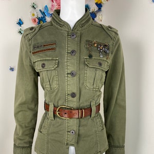 Juniors army green jacket discount