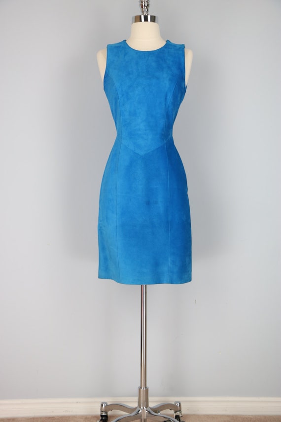 Vintage Suede Fall Dress 80s 90s Blue Suede Dress Evening Party Dress Leather Sheath Dress Clubbing Mini Dress Size Small Etsy Canada