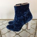 crushed velvet booties